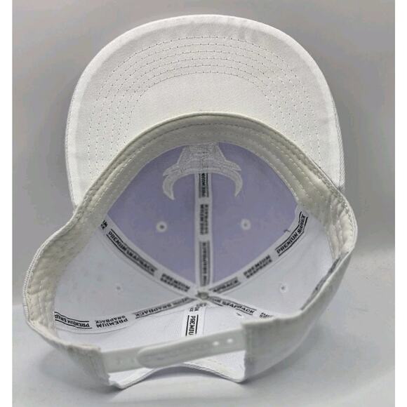 Chicago Bulls MAX Headgear White‎ Cap White Embroidered Logo Snapback Hat NBA - Picture 7 of 9